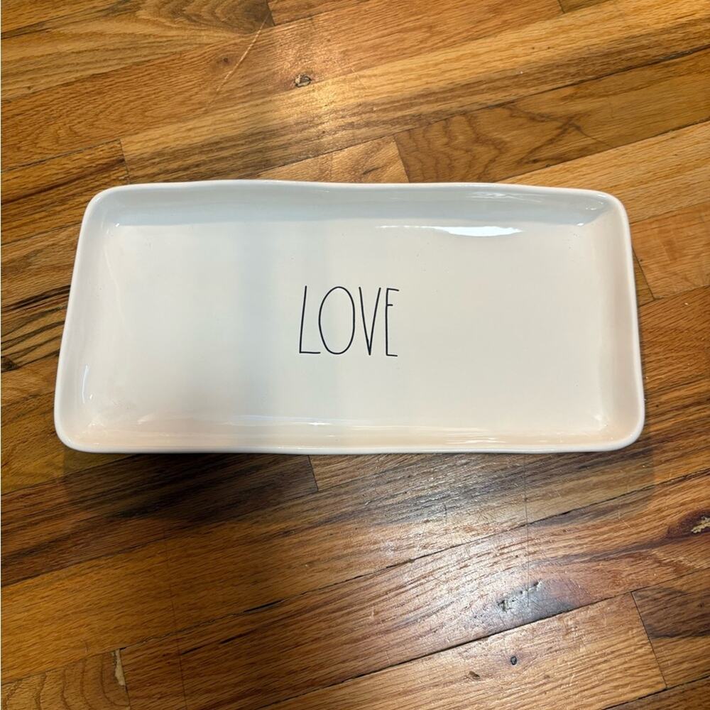Rae Dunn  Rectangular Tray with 'Love' Text just in time for valentines